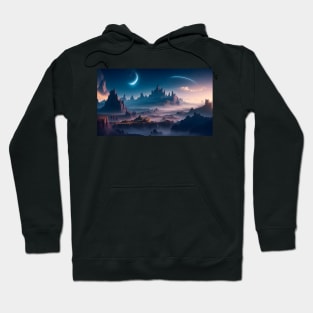 Natural landscape on another planet Hoodie